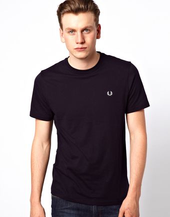 Fred Perry Tshirt with Laurel Logo - Lyst