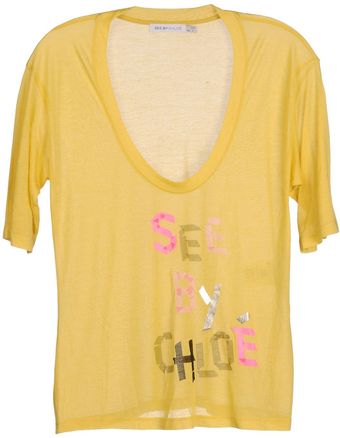 See By Chloé Short Sleeve Tshirt - Lyst