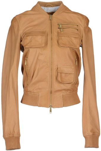 DSquared2 Leather Outerwear - Lyst