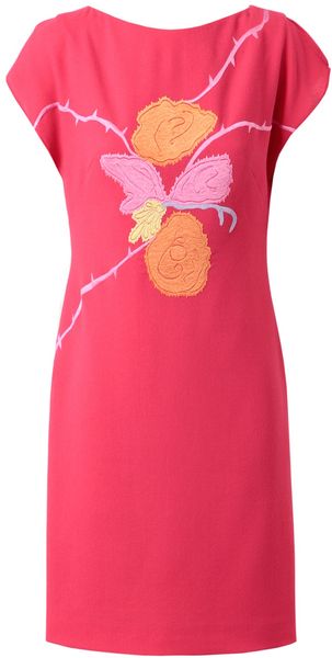 Osman Yousefzada Embroidered Wool Dress - Lyst