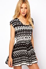 ASOS Collection  Playsuit in Monochrome Print