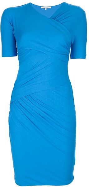 Carven Draped Tshirt Dress - Lyst