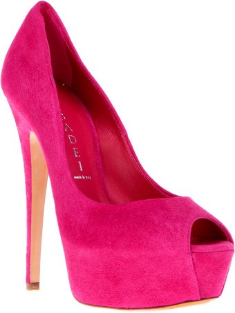 Casadei Open Toe Pump - Lyst