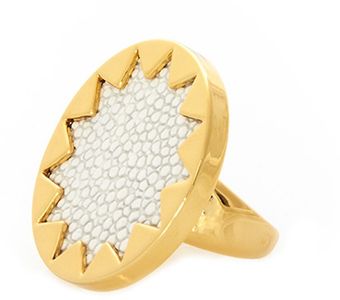 House Of Harlow White Sand Medium Sunburst Ring - Lyst