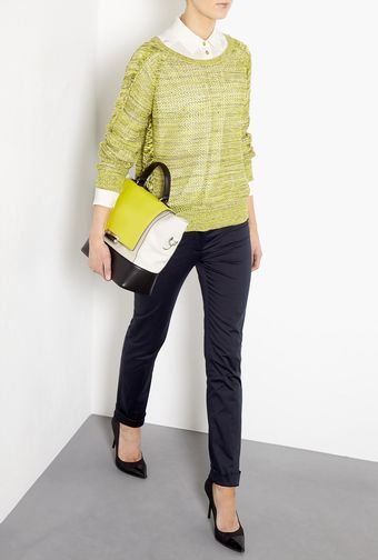 Farhi By Nicole Farhi Navy Elese Trousers - Lyst