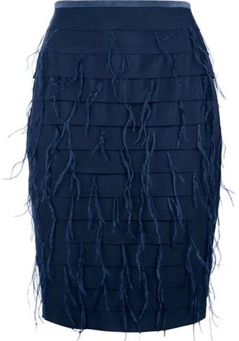 Sachin & Babi  Ostrich Feather Skirt - Lyst