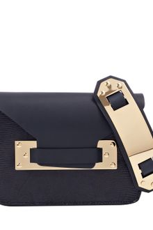 Sophie Hulme Navy Lizard Panel Envelope Shoulder Bag - Lyst