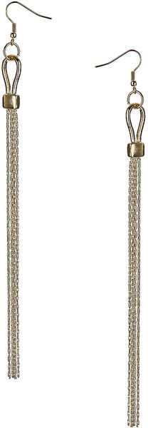 Topshop Clasp Luxe Drop Earrings - Lyst