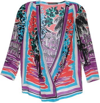 Alberta Ferretti Long Sleeve Shirt - Lyst