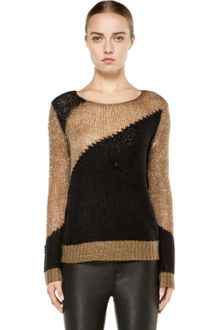Alice + Olivia Opal Novelty Stitch Crewneck Sweater - Lyst