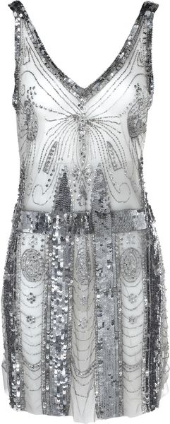 Balmain Metallic Dress - Lyst