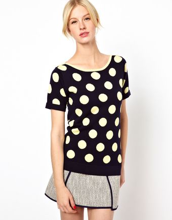 Boutique By Jaeger Polka Dot Knit - Lyst