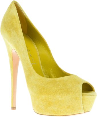Casadei Open Toe Pump - Lyst