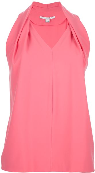 Diane Von Furstenberg Draped Panel Top - Lyst