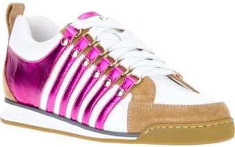 DSquared2 Striped Laceup Sneaker - Lyst