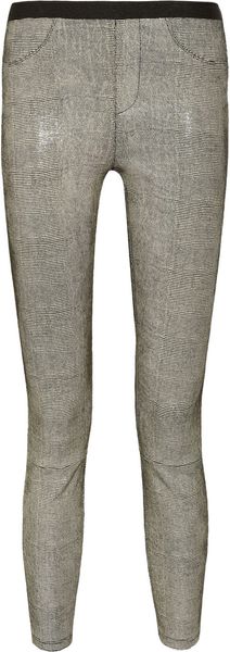 Helmut Lang Snake Print Leather Leggings Style Pants - Lyst