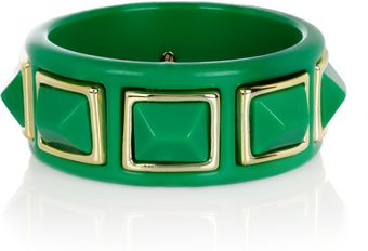 Kenneth Jay Lane Goldplated Resin Cuff - Lyst