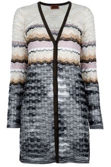 Missoni Zigzag Knitted Cardigan - Lyst