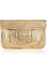 Pierre Hardy Two-tone Metallic Leather Clutch