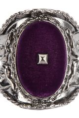Yves Saint Laurent Velvet Detail Cuff