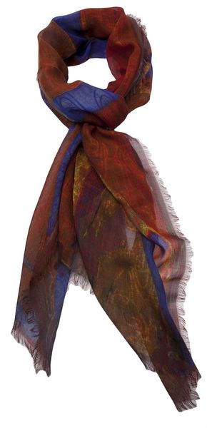 Vivienne Westwood Flag Fringe Scarf - Lyst
