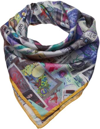Vivienne Westwood Money Print Scarf - Lyst