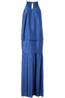 Acne Satya Layered Crepe Maxi Dress - Lyst