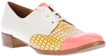 Chie Mihara Low Heel Lace Up Shoes - Lyst