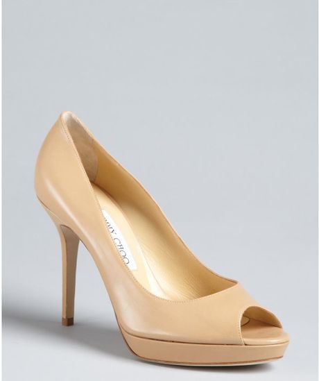 jimmy choo nude platform