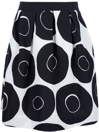 P.a.r.o.s.h. Ivonne Printed Skirt - Lyst