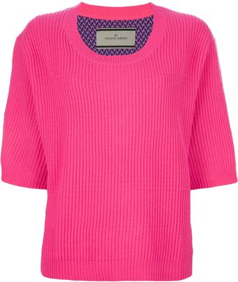 By Malene Birger Colour Block Sweater - Lyst