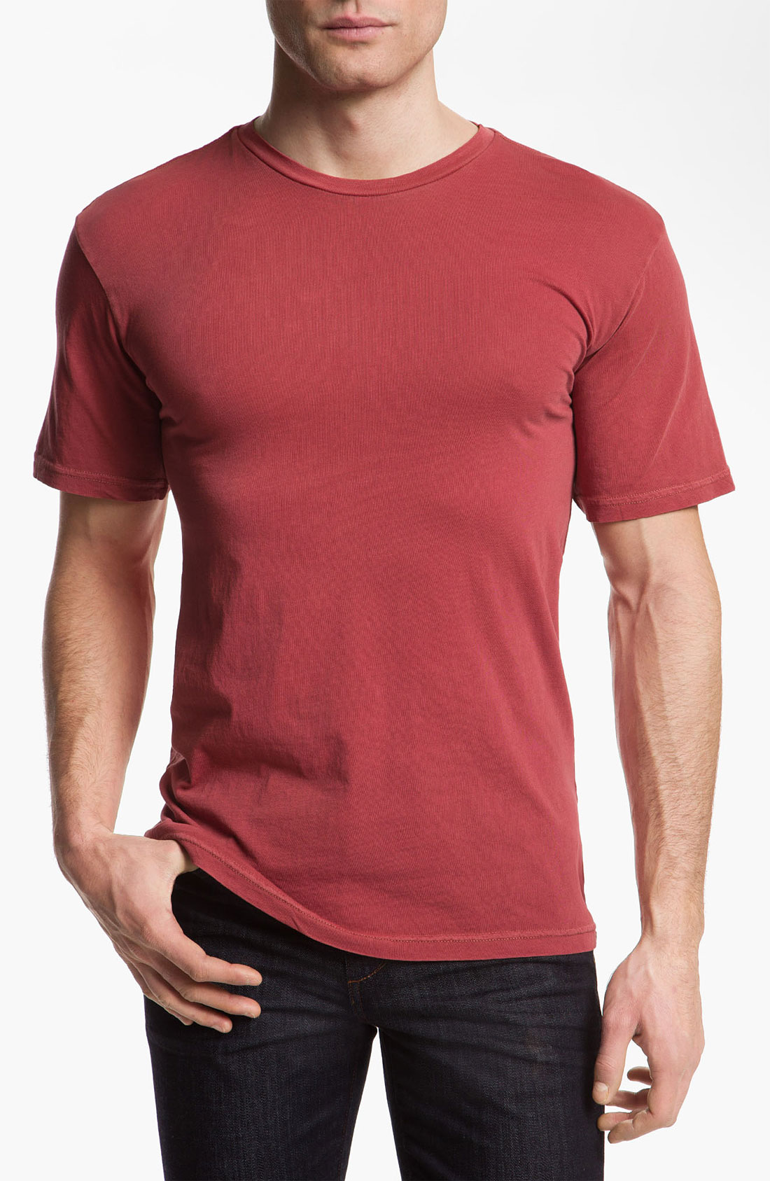 brick red tshirt