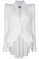 Alexander McQueen Dipped Hem Coat