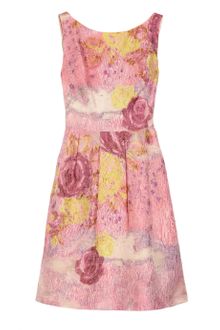 Lela Rose Floral Jacquard Dress - Lyst