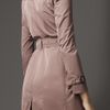 Burberry Long Taffeta Twill Trench Coat in Beige (pink rosewood) - Lyst