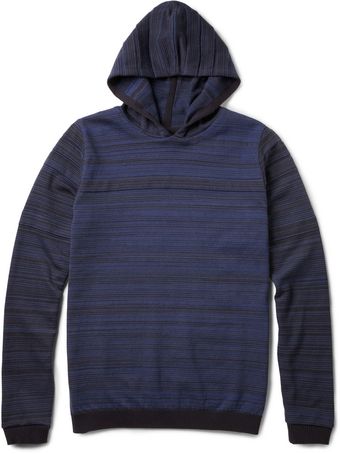 S.N.S Herning Iteration Jacquard Cotton and Woolblend Hooded Sweater - Lyst
