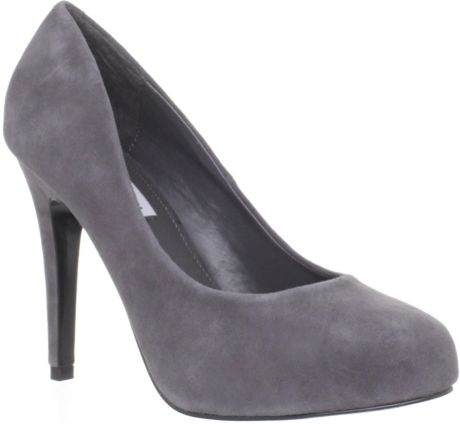 Steve Madden Remmedy Suede Pumps in Gray (grey suede) | Lyst