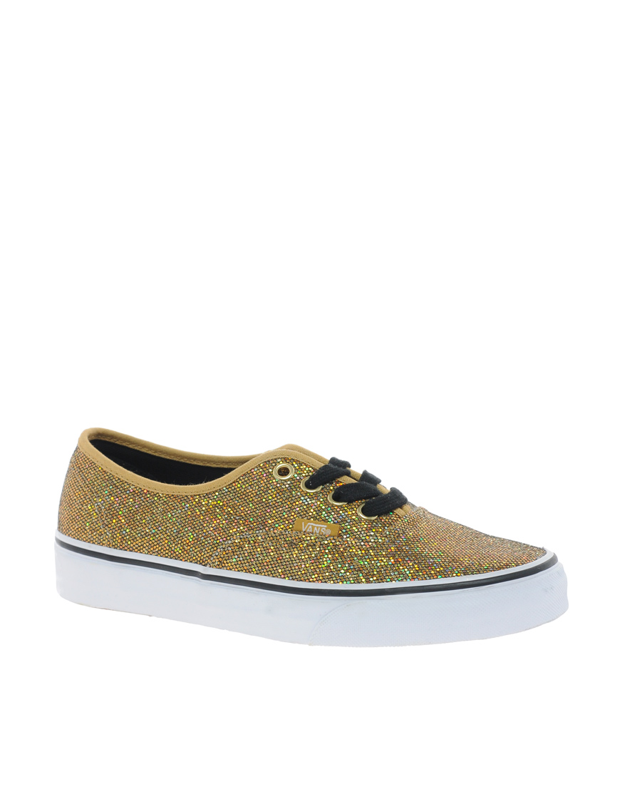 49 White Gold sparkly vans shoes for Mens