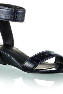 Alexander Wang Vika Wedge Navy Croc - Lyst