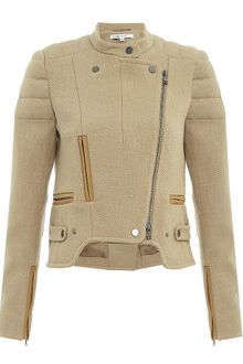 Carven Cropped Biker Jacket - Lyst