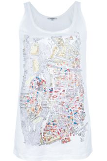 Carven Contrast Map Print Top - Lyst