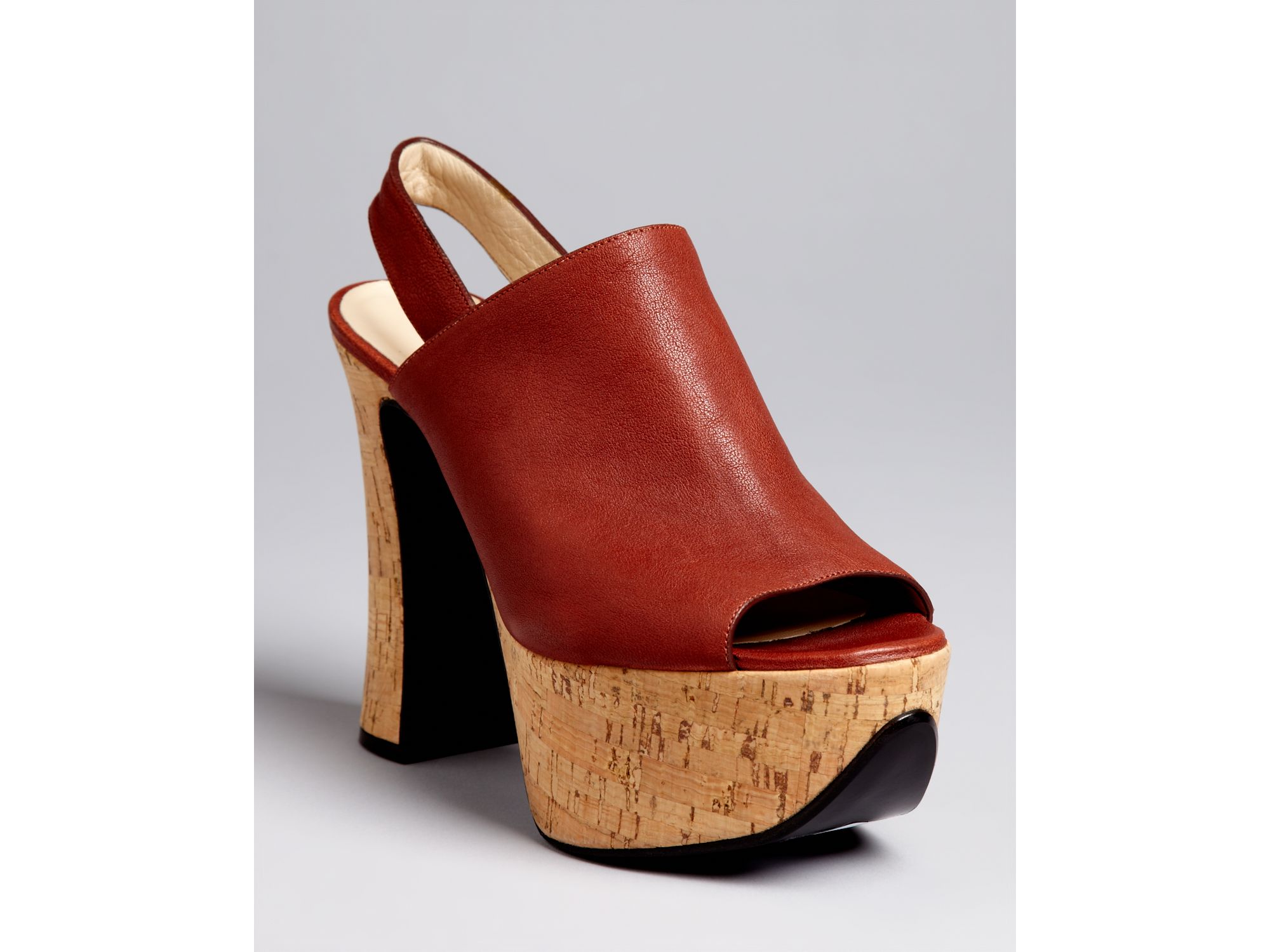 brown slingbacks