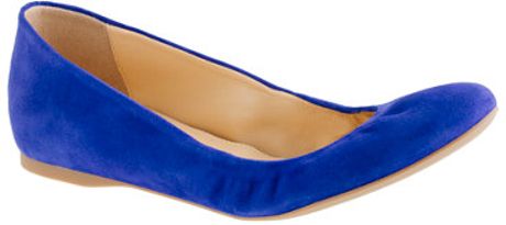 j crew blue suede flats