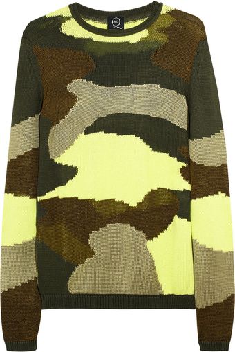 McQ by Alexander McQueen Camouflage Cotton Blend Sweater - Lyst