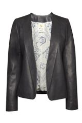 MiH Jeans Mih Jeans The Leather Blazer Navy