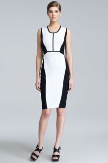 Narciso Rodriguez Contour Colorblock Knit Dress - Lyst
