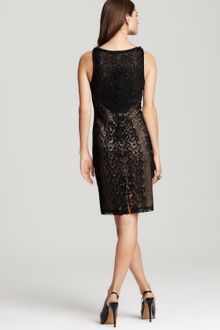 Sue Wong Beaded Sheath Dress - Lyst