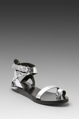 Zadig & Voltaire Metallic Sandals