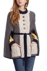 Anthropologie Granna Cabled Poncho