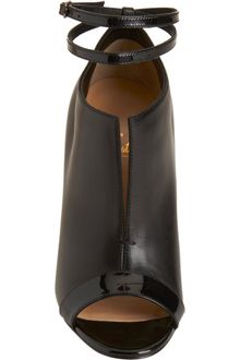 Christian Louboutin Peep Toe Ankle Boots - Lyst